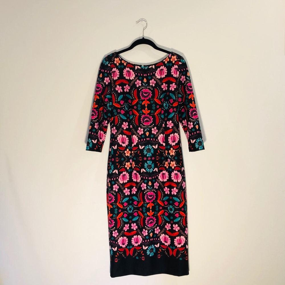 Eliza J Floral Midi Dress